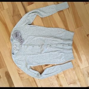 Cardigan with flower